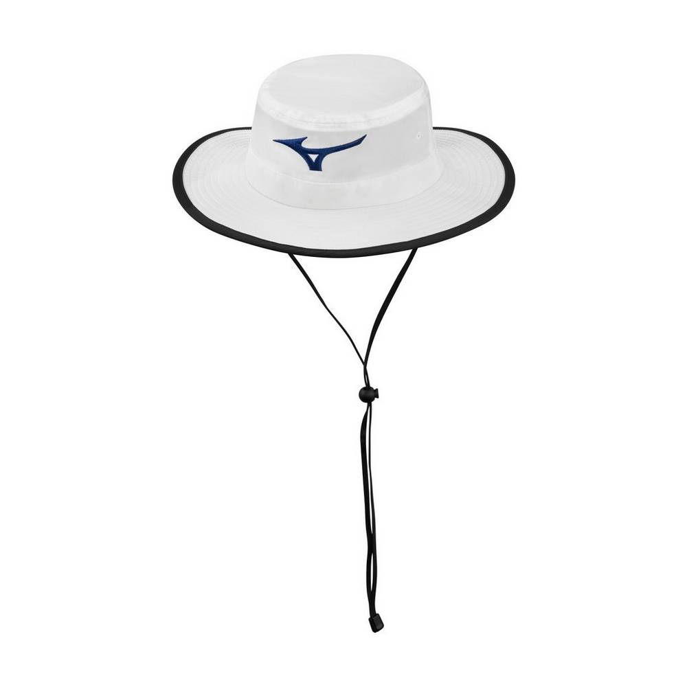 Mizuno Women's Tour Sun Hat White/Navy (260346-MWP)